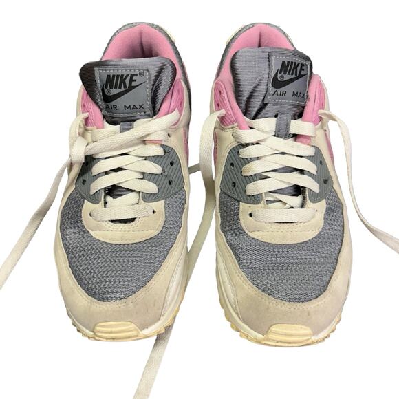 Nike Air Max 90 women’s 8.5 – grey pink running sneakers, retro vintage vibes - Picture 10 of 14